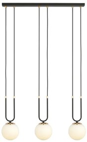 Csillár zsinóron GLAM 3xE14/10W/230V fekete