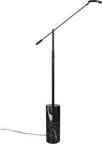 Fekete LED állólámpa (magasság 145 cm) Fiore – Trio Select