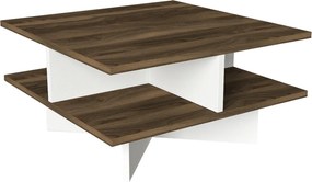 Dohányzóasztal hamton - walnut, white
