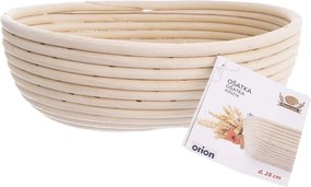 Rattan természetes fűzfavessző kosár, 28 x 22 cm - Orion