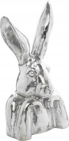 Húsvéti Nyuszi 47CM Nagy Ezüst Nyuszi Húsvéti Figura Fej Ajándék