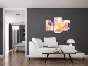 Kép - Absztrakció retro mintákkal (90x60 cm)
