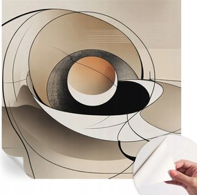 Divatos öntapadós fali tapéta Furnér Harmonikus absztrakt 250x250 cm