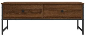barna tölgyszínű szerelt fa dohányzóasztal 101x49x39,5 cm