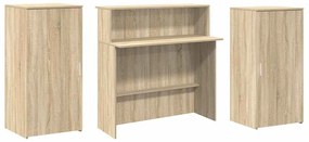 recepciós pult sonoma tölgy 200x50x103,5 cm szerelt fa