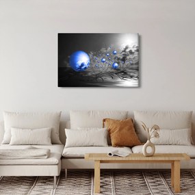 Világoskék gömbök képe (90x60 cm)
