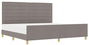 Taupe Ágykeret 200x200 cm Szövet