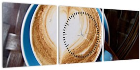 Kép - Latte Art (órával) (90x30 cm)