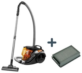 Rowenta - Porzsák nélküli porszívó COMPACT POWER 1,5l 750W/230V fekete/narancs