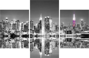 Kép - New York és a lila felhőkarcoló (90x60 cm)
