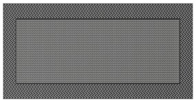 Kültéri Szőnyeg &#039;ARAKIL&#039;Fekete és Szürke 250x500 cm PP