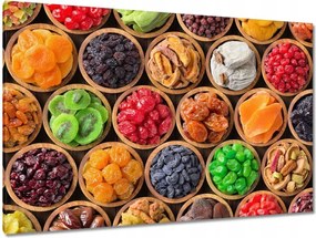 Képek 120x80 Aszalt gyümölcsök tálakban