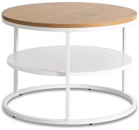 Dohányzóasztal Tölgy/Fehér Színben. BEST