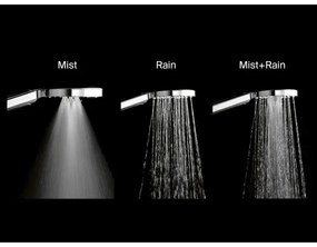 Ravak X07P233 - FLAT nyomógombos kézi zuhany, fényes króm