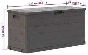barna kerti tárolóláda 280 L