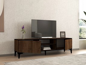TV szekrény Erem - Walnut, Black
