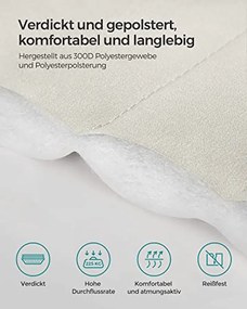 2 személye kemping függőágy párnával, 200x140 cm, max 225 kg, krém bézs színű
