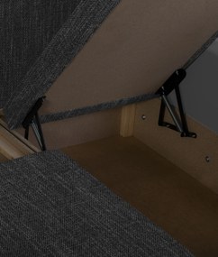 MADRIT ággyá alakítható sarokkanapé Ezüst/fehér