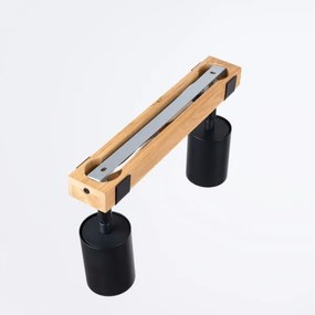 Sollux SL.1344 - Spotlámpa FAGER 2xGU10/10W/230V fekete