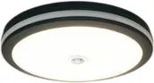 UNIVERSO Mennyezeti lámpa mozgásérzékelővel 29w 3940lm CCT.Kap IP65 fekete D240x52mm