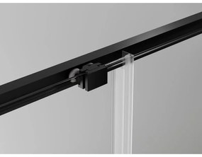 Mexen Exo, 2 szárnyú csúszó 200x200 cm, 6mm átlátszó üveg, fekete profil, 8152-200-000-70-00