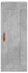betonszürke szerelt fa fali szekrény 34,5x34x90 cm