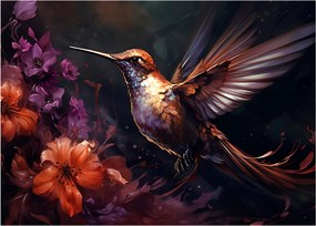 Üveg kép - Kolibri (70x50 cm)