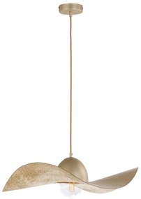 Csillár zsinóron KAPELLO 1xE27/60W/230V átm. 55 cm arany