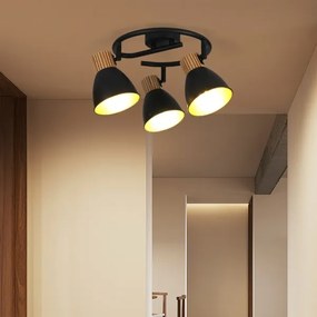 Brilagi - Spotlámpa ODENSE 3xE14/10W/230V kaucsukfa/fekete