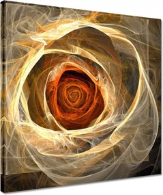 Vászonkép 40x40 Fraktál rózsa