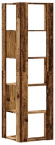 5 szintes antik fa szerelt fa sarok könyvespolc 50 x 50 x 179cm