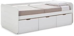 Fehér gyerekágy tárolóhellyel 90x190 cm Abbott – Marckeric