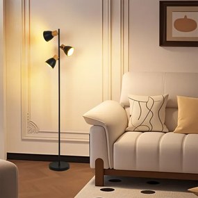 Brilagi - Állólámpa ODENSE 3xE14/10W/230V kaucsukfa/fekete