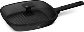 BerlingerHaus Grill serpenyő fedővel (28 cm) Matte Black Collection BH/8184