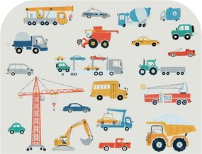 Gyerekágy ágyneműtartóval 140 x 70 cm Járgányok