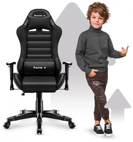 Ergonomikus fekete gamer szék tinédzsereknek