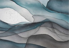 Fotótapéta Flizelin Dekoratív az irodába Színes hullámok 312x219 Ragasztó