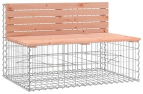 tömör duglászfenyő gabion kerti pad 103x70x65 cm