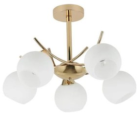 Csillár rúdon AMOS 5xE27/40W/230V arany