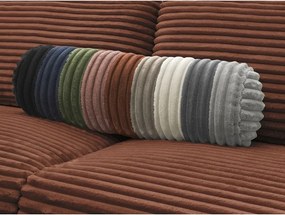 Narancssárga kordbársony kanapé mindennapos alvásra-kinyitható 220 cm Hugo – Bobochic Paris