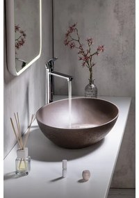 Sapho - Ráültethető mosdó FORMIGO 60x40 cm beton/barna