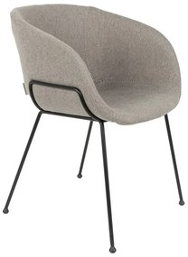 Feston design karfás szék, szürke szövet