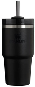 Fekete termosz szívószállal 600 ml Quencher H2.O FlowState – Stanley