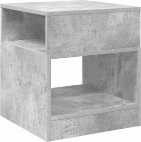 vidaXL Végasztal Beton Szürke 40,5 x 40 x 45 cm Faanyag