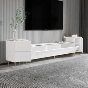 TV szekrény Imaj - Marble, White