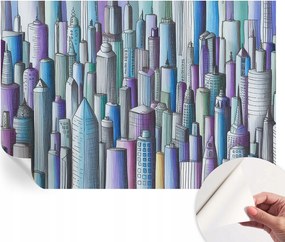 Öntapadós Mosható Fali Fotótapéta Városi felhőkarcolók 152x104 cm