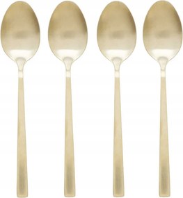 Desszert kanál szett Arany teáskanál Matt elegáns 4db-os