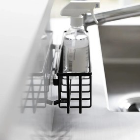 Fekete öntapadós fém mosogatóeszköz tartó Film Hook – YAMAZAKI