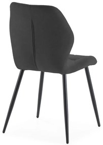 Fekete étkezőszék szett 4 db-os Luna – Marckeric