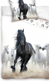 Ágyneműhuzat Ló Galoppozó Lovak Mustang 140x200